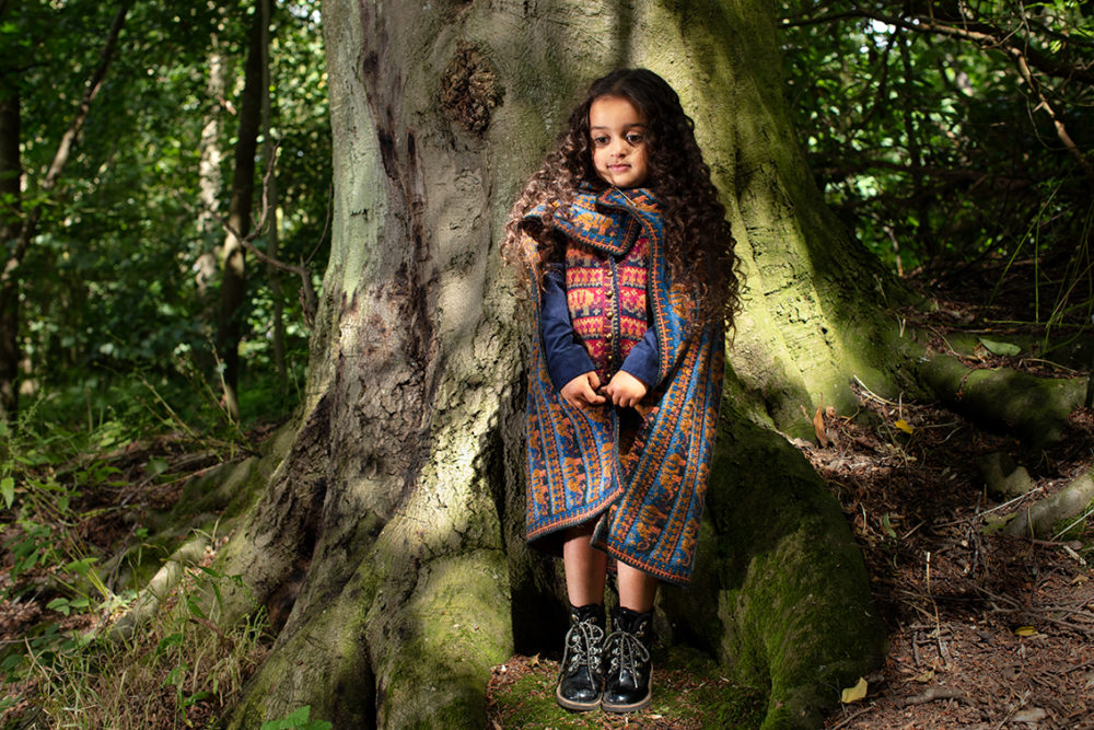 Elephants waistcoat and blanket hand knitwear designs from the book The Children's Collection by Alice Starmore