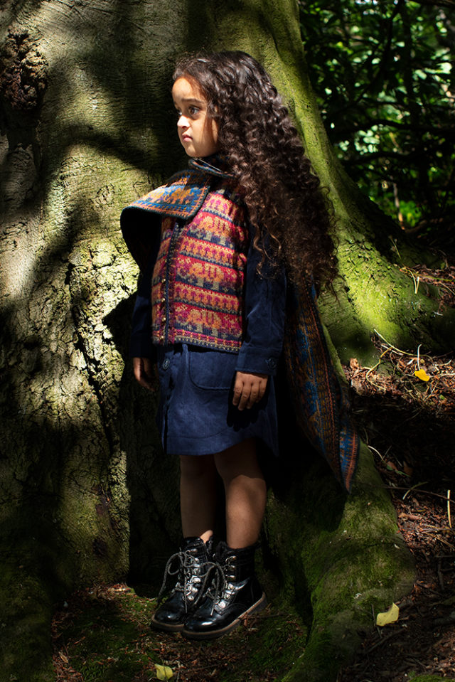 Elephants waistcoat and blanket hand knitwear designs from the book The Children's Collection by Alice Starmore