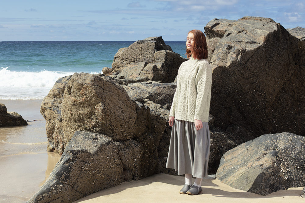 Fulmar hand knitwear design from the book Aran Knitting by Alice Starmore