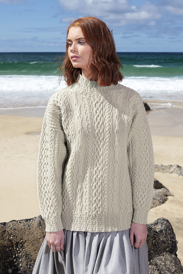 Fulmar hand knitwear design from the book Aran Knitting by Alice Starmore