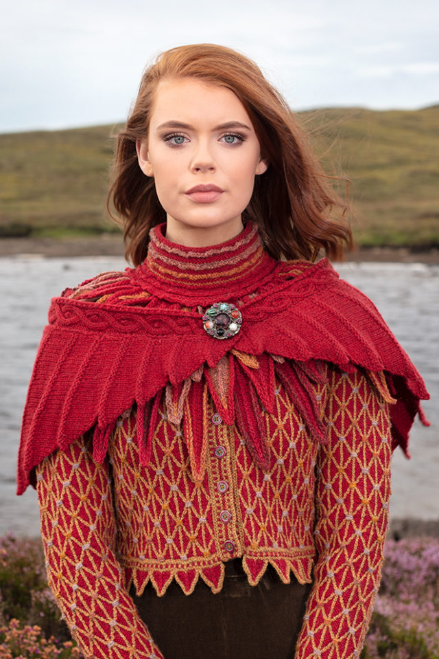 Jane Seymour & Raven Collar hand knitwear designs by Alice Starmore