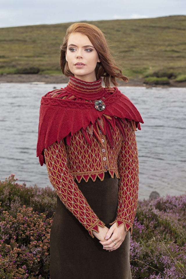 Jane Seymour & Raven Collar hand knitwear designs by Alice Starmore