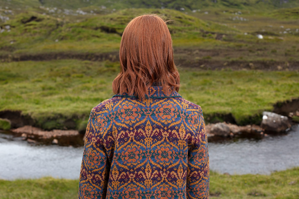 Mary Tudor hand knitwear design from the book Tudor Roses by Alice Starmore