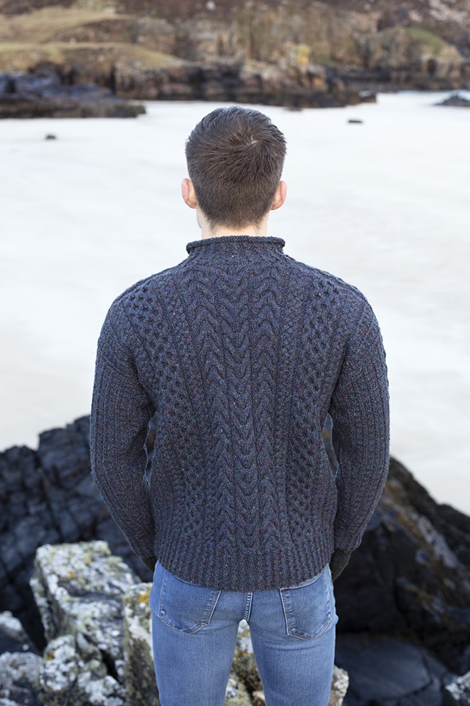 Na Craga hand knitwear design from the book Aran Knitting by Alice Starmore