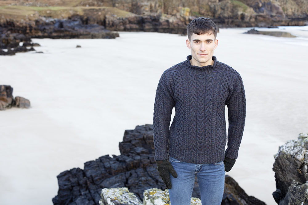 Na Craga hand knitwear design from the book Aran Knitting by Alice Starmore