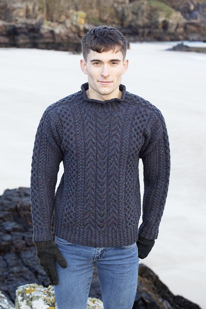 Na Craga hand knitwear design from the book Aran Knitting by Alice Starmore