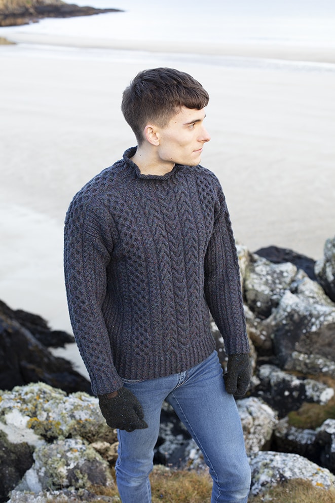 Na Craga hand knitwear design from the book Aran Knitting by Alice Starmore