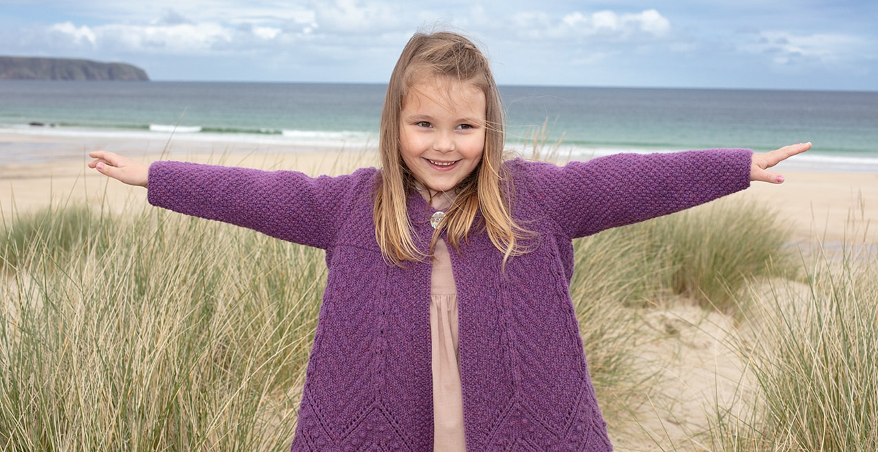 Secret Garden hand knitwear design from the book The Children's Collection by Alice Starmore