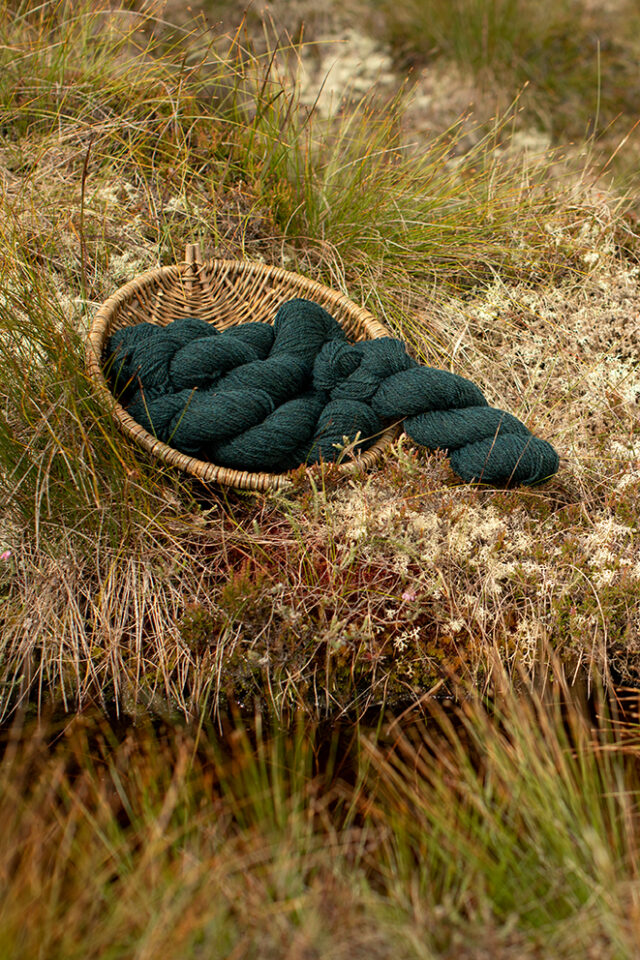 Alice Starmore 2 Ply Hebridean hand knitting yarn in Calluna