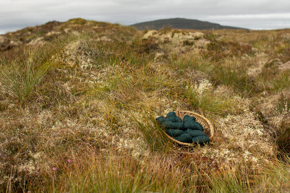 Alice Starmore 2 Ply Hebridean hand knitting yarn in Calluna