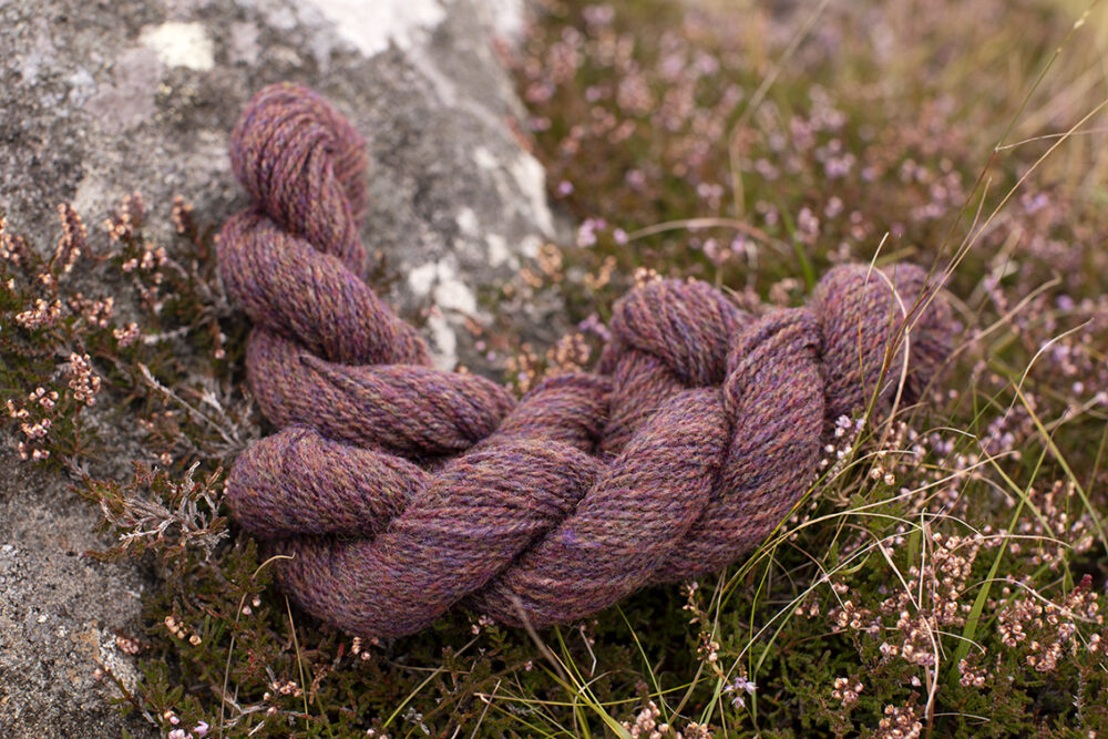 Alice Starmore 2 Ply Hebridean hand knitting yarn in Capercailie