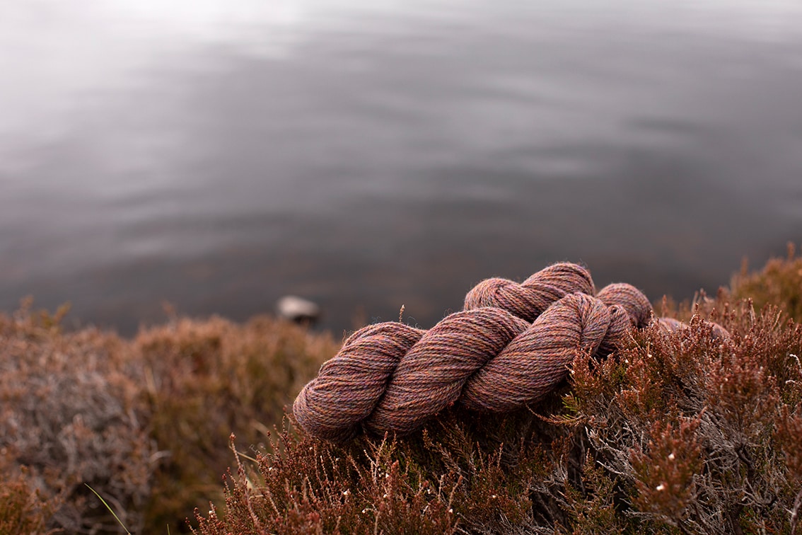 Alice Starmore 2 Ply Hebridean hand knitting yarn in Capercaille