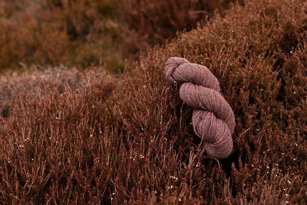 Alice Starmore 2 Ply Hebridean hand knitting yarn in Capercaille