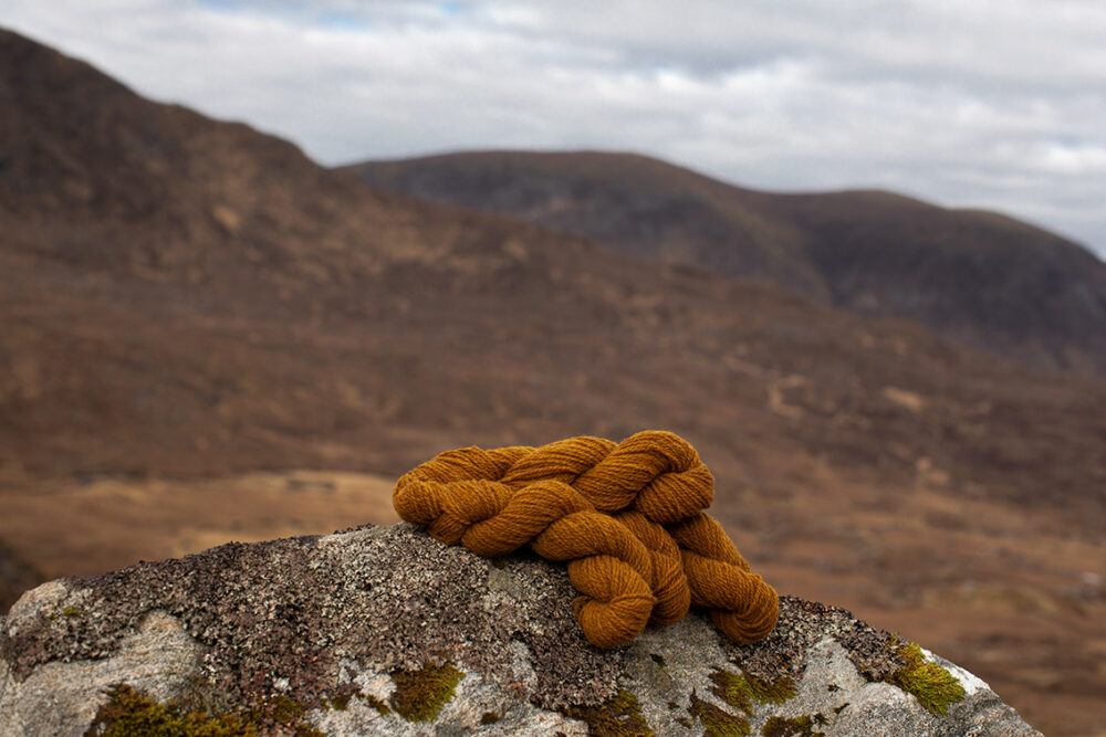 Alice Starmore Hebridean 2 Ply pure new British wool hand knitting Yarn in Golden Plover colour