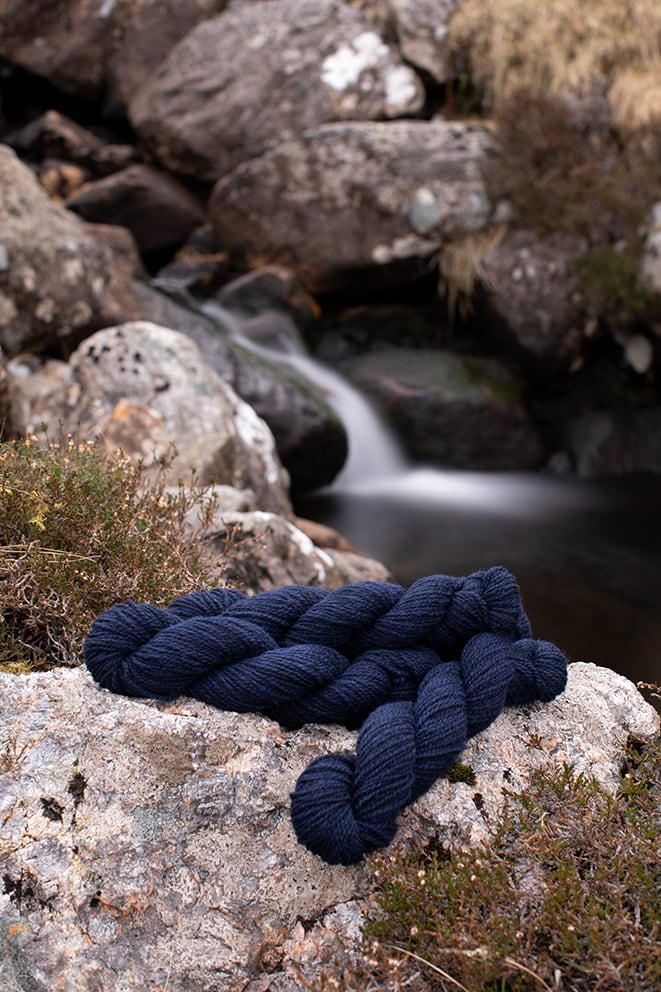 Alice Starmore 2 Ply Hebridean hand knitting yarn in Kelpie