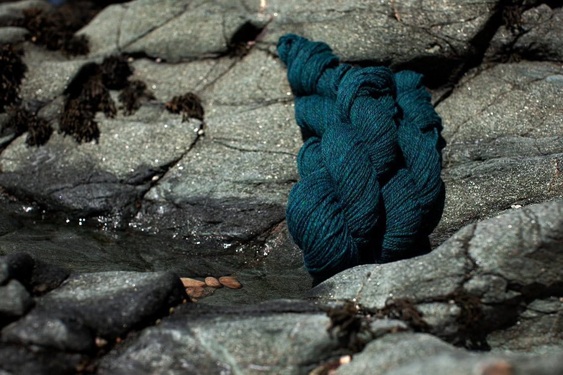 Alice Starmore 2 Ply Hebridean hand knitting yarn in Lapwing