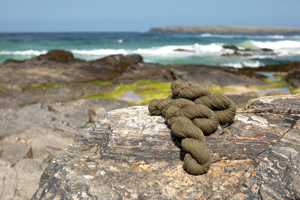 Alice Starmore 2 Ply Hebridean hand knitting yarn in Machair