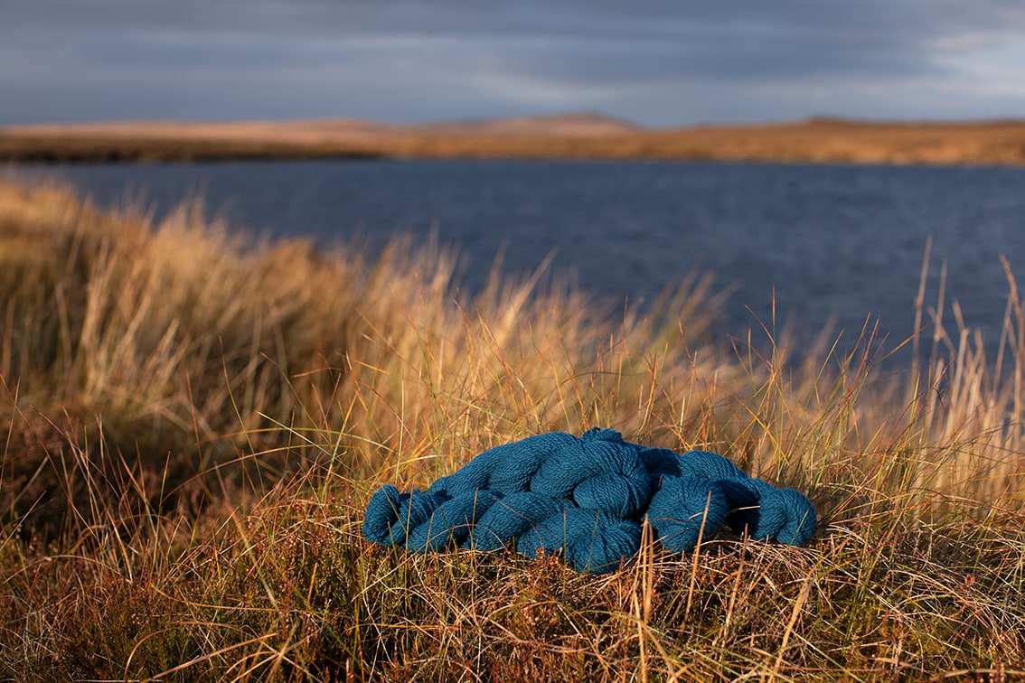 Alice Starmore 2 Ply Hebridean hand knitting yarn in Mara