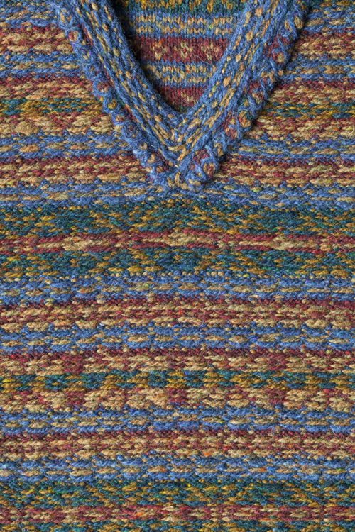 Roscalie design patterncard kit in Hebridean 2 Ply pure British wool hand knitting yarn by Alice Starmore