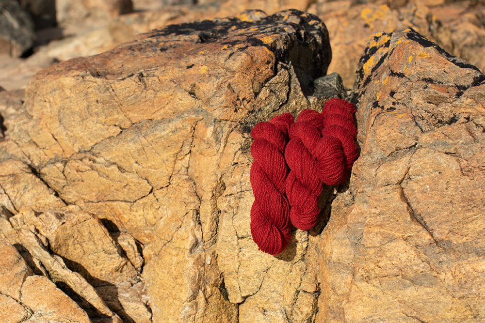 Alice Starmore 2 Ply Hebridean hand knitting yarn in Sea Anemone