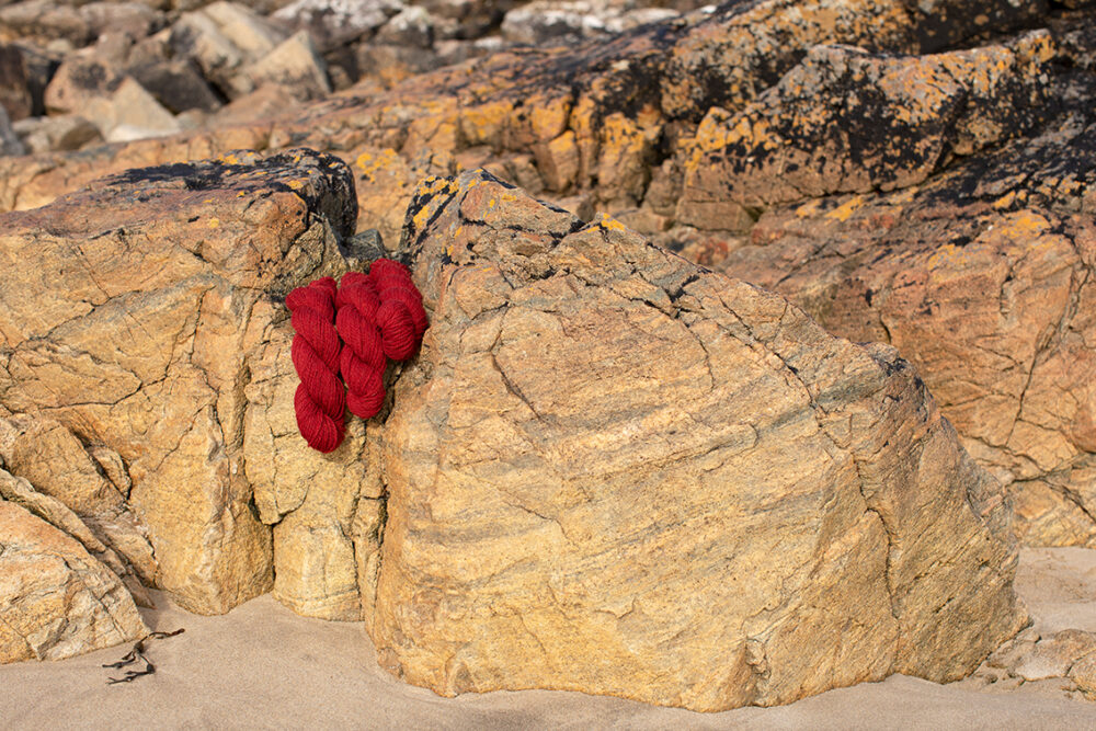 Alice Starmore 2 Ply Hebridean hand knitting yarn in Sea Anemone