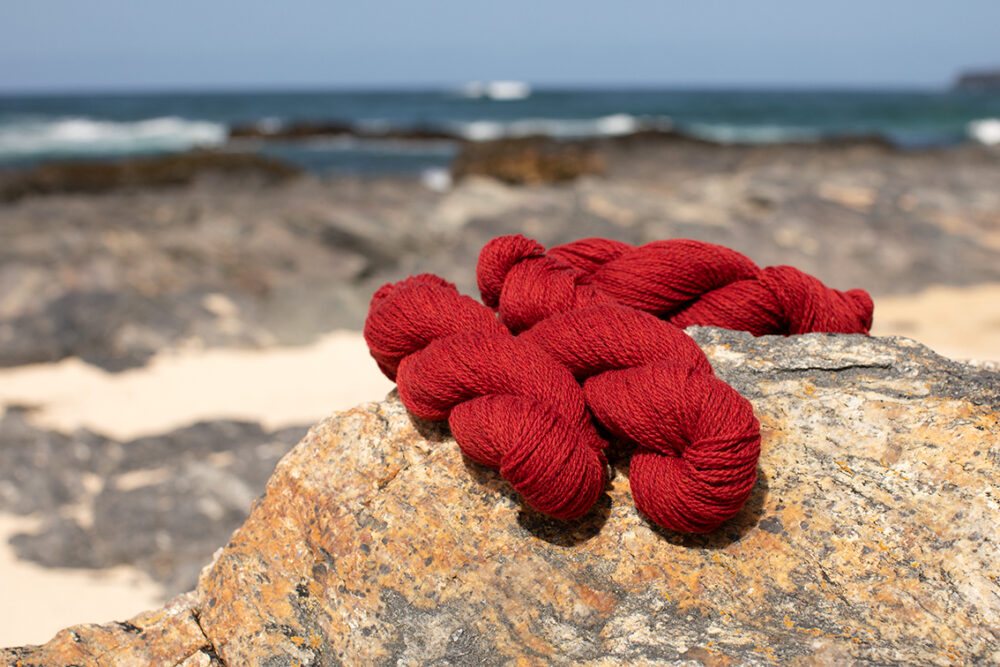 Alice Starmore 2 Ply Hebridean hand knitting yarn in Sea Anemone