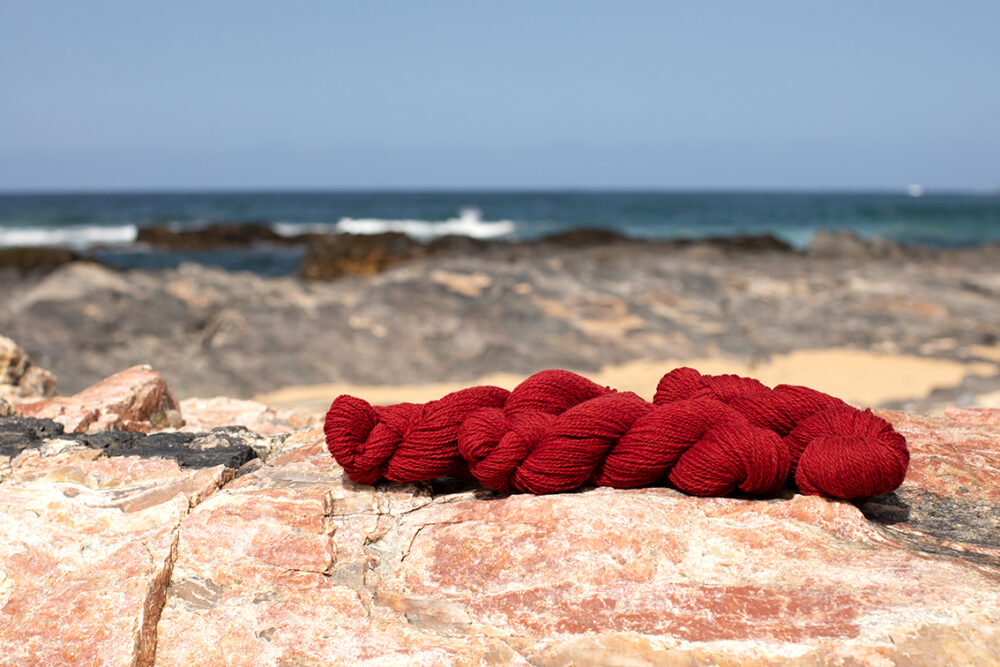 Alice Starmore 2 Ply Hebridean hand knitting yarn in Sea Anemone