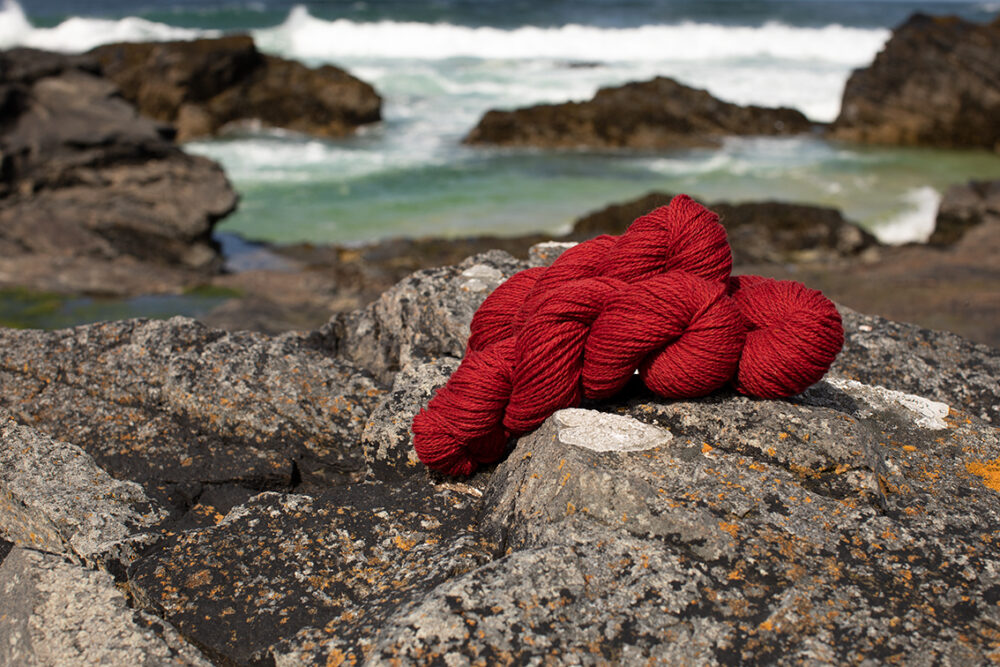 Alice Starmore 2 Ply Hebridean hand knitting yarn in Sea Anemone