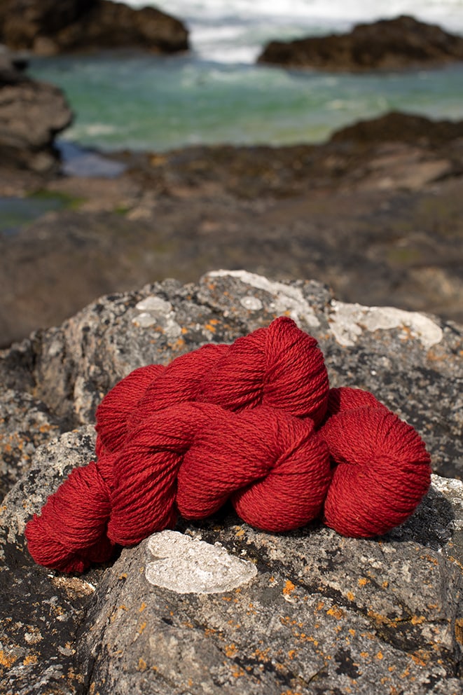 Alice Starmore 2 Ply Hebridean hand knitting yarn in Sea Anemone