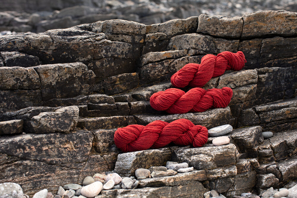 Alice Starmore 2 Ply Hebridean hand knitting yarn in Sea Anemone