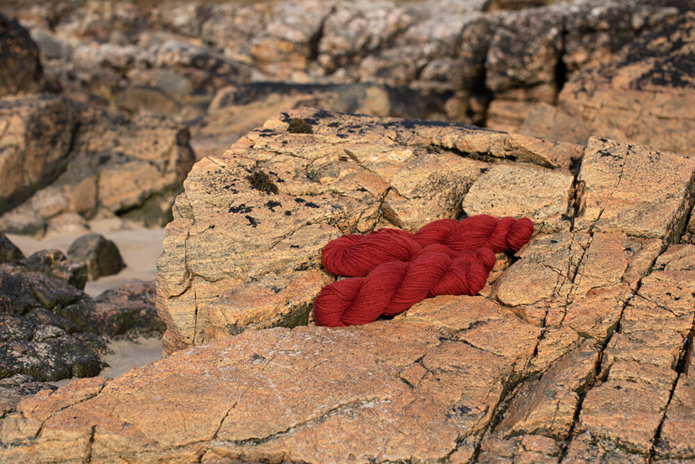 Alice Starmore 3 Ply Hebridean hand knitting yarn in Sea Anemone