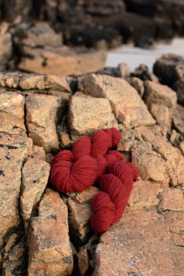 Alice Starmore 3 Ply Hebridean hand knitting yarn in Sea Anemone