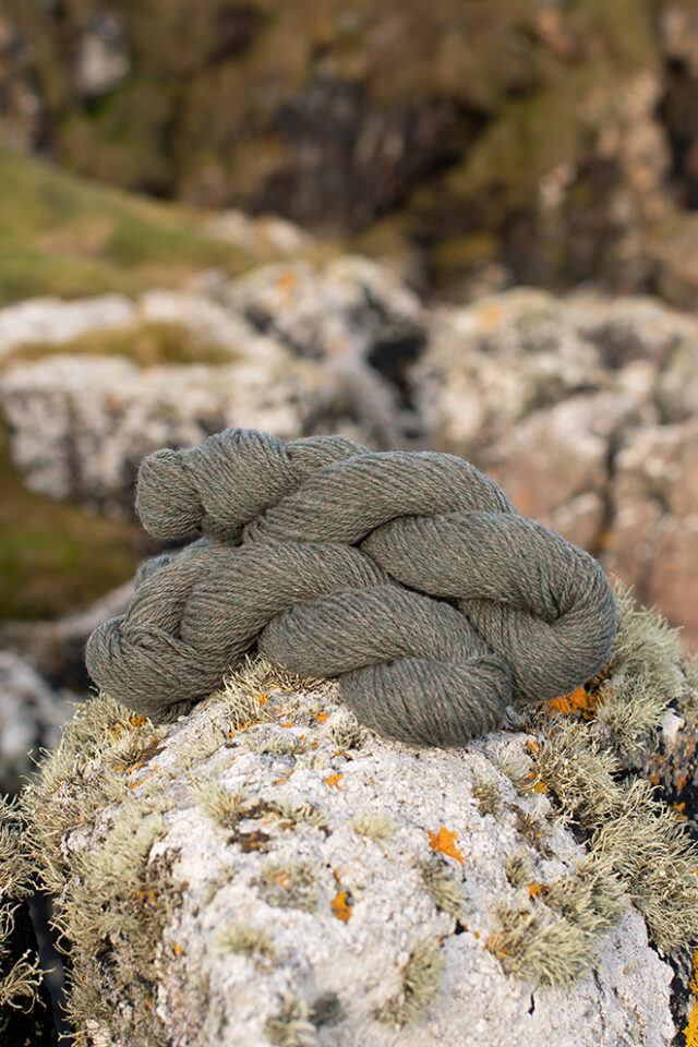 Alice Starmore 2 Ply Hebridean hand knitting yarn in Sea Ivory