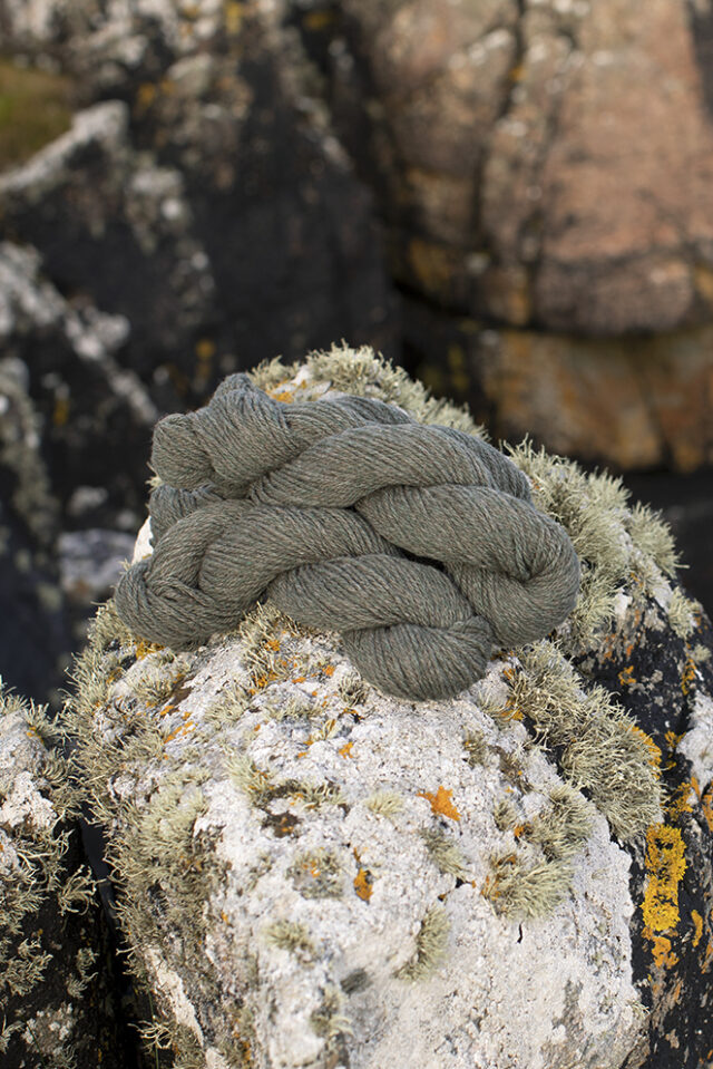 Alice Starmore 2 Ply Hebridean hand knitting yarn in Sea Ivory