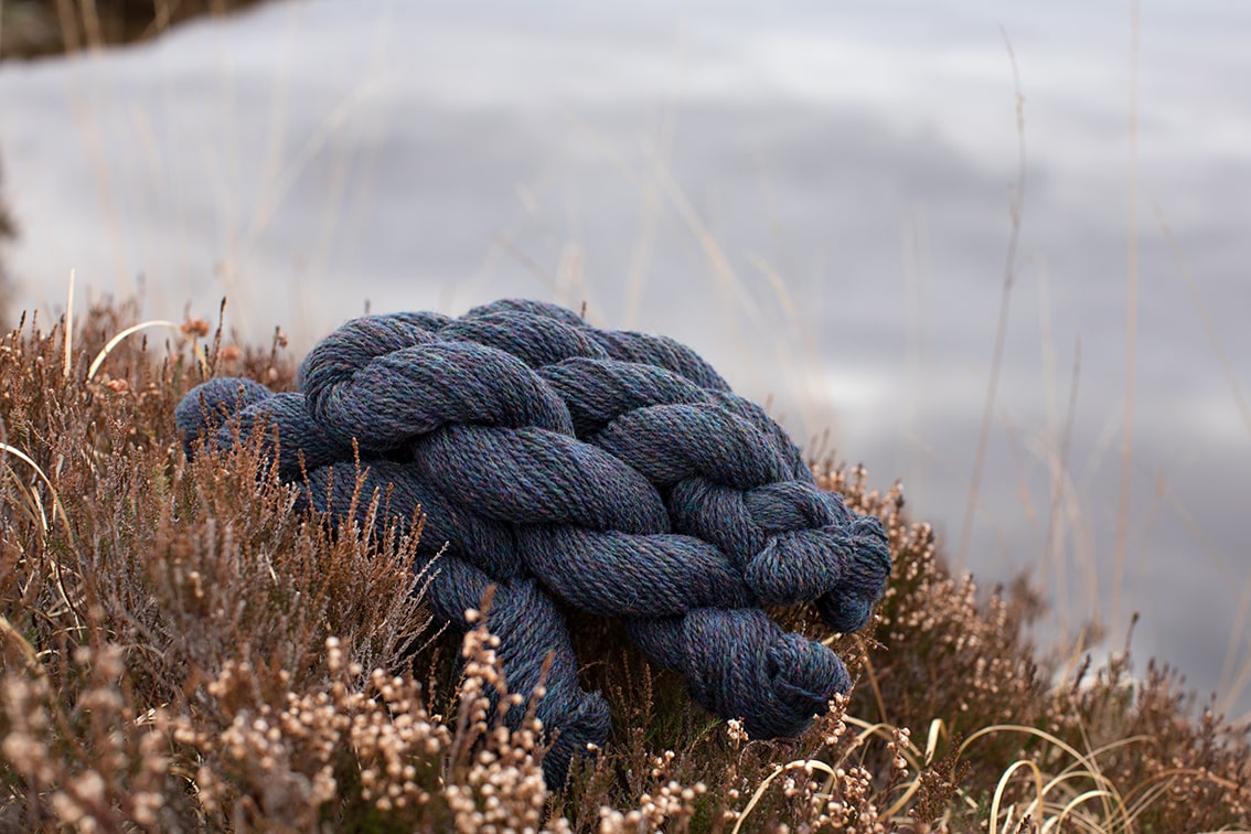 Alice Starmore 2 Ply Hebridean hand knitting yarn in Selkie