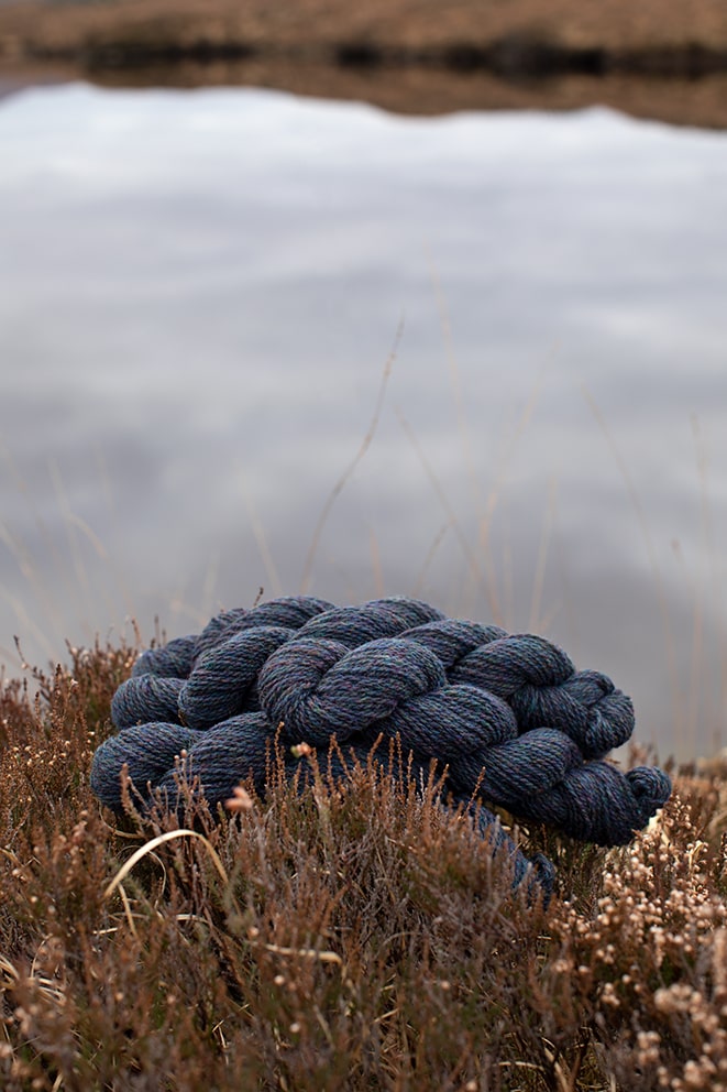 Alice Starmore 2 Ply Hebridean hand knitting yarn in Selkie