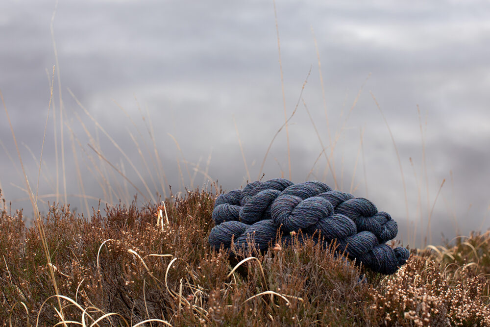 Alice Starmore 2 Ply Hebridean hand knitting yarn in Selkie