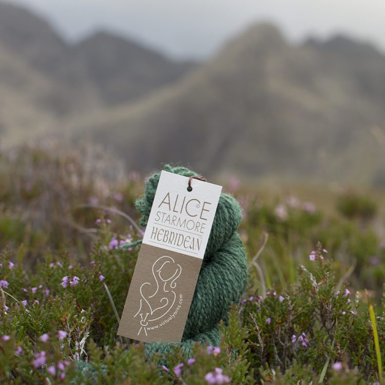 Alice Starmore pure new British wool Hebridean 2 Ply hand knitting yarn