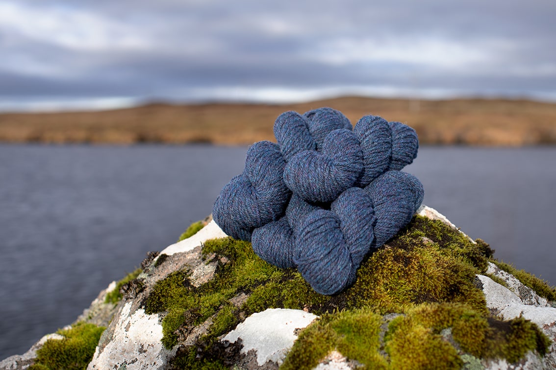 Alice Starmore 2 Ply Hebridean hand knitting yarn in Storm Petrel