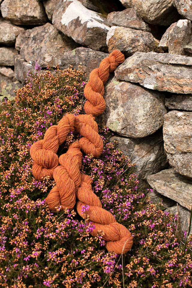 Alice Starmore 2 Ply Hebridean hand knitting yarn in Sundew