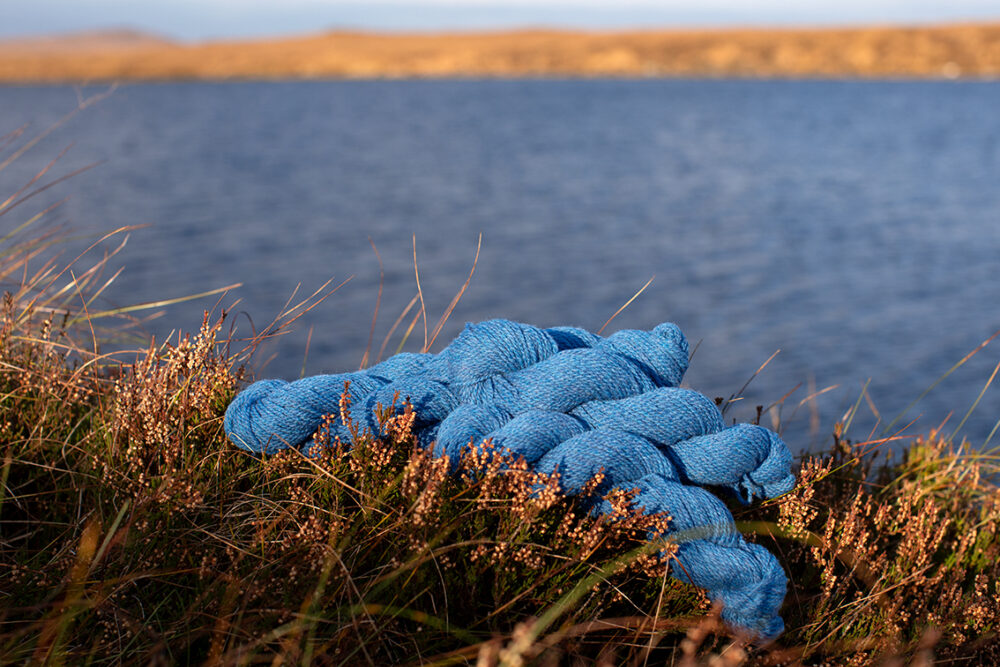 Alice Starmore 2 Ply Hebridean hand knitting yarn in Witchflower