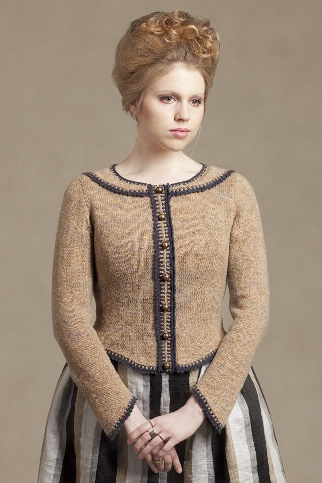 Elizabeth Woodville hand knitwear design by Alice Starmore from the book Tudor Roses