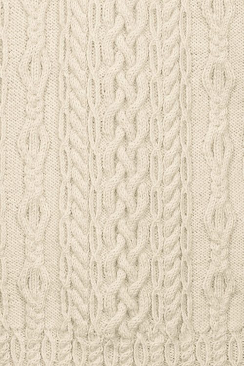 Fulmar design from Aran Knitting by Alice Starmore in Scottish Fleet pure British wool hand knitting yarn