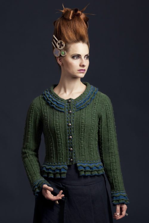 Mary Queen Of Scots hand knitwear design by Alice Starmore from the book Tudor Roses