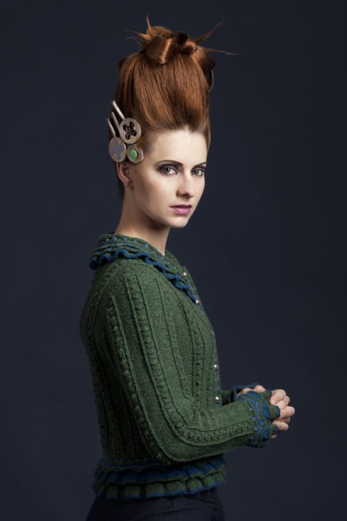 Mary Queen Of Scots hand knitwear design by Alice Starmore from the book Tudor Roses