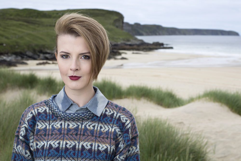 Alba patterncard kit by Alice Starmore in Hebridean 2 Ply pure British wool hand knitting yarn