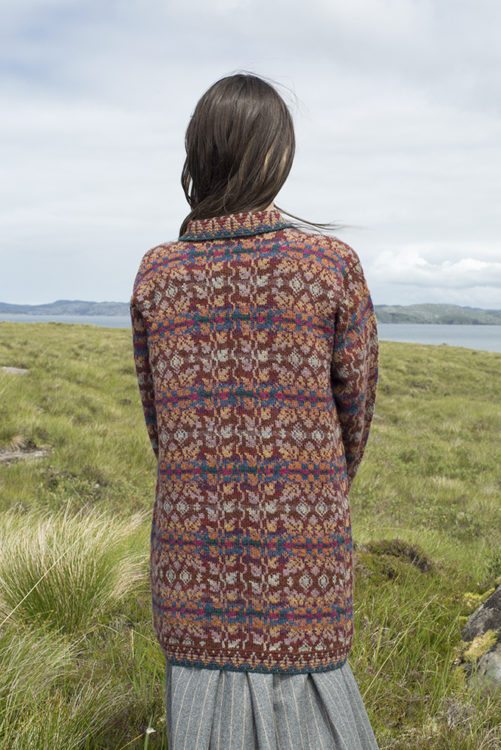 Altnaharra design patterncard kit in Hebridean 2 Ply pure British wool hand knitting yarn by Alice Starmore