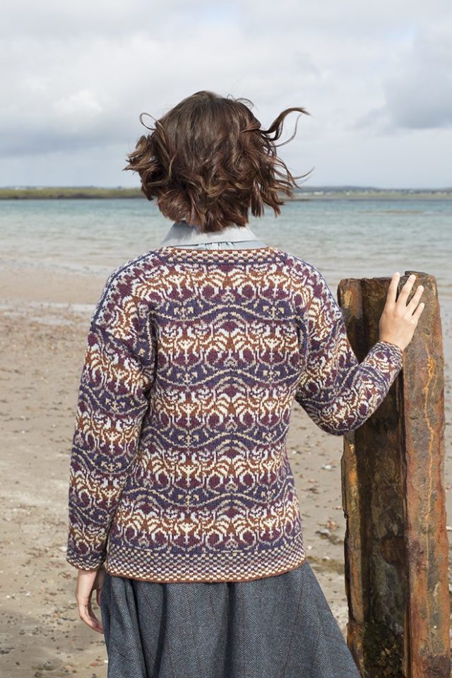 Angels design patterncard kit in Hebridean 2 Ply pure British wool hand knitting yarn by Jade Starmore