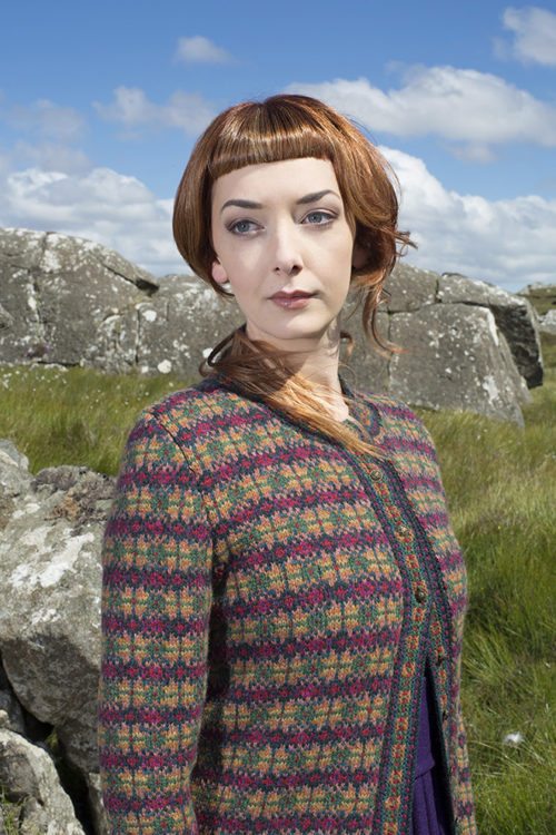 The Caileach hand knitwear design by Alice Starmore from the book Glamourie