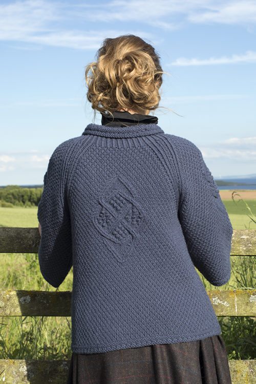 Cairngorm Brooch patterncard kit by Alice Starmore in Bainin pure British wool hand knitting yarn